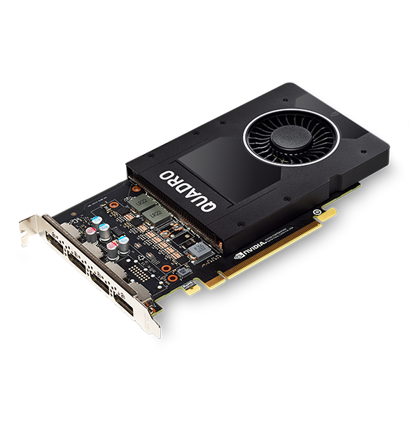 NVIDIA Quadro P2000 (1024 Core, 5GB GDDR5, 160-bit, 140 GB/s, 75 W)