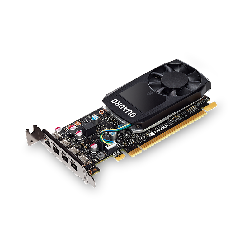 NVIDIA Quadro P600 (384 Core, 2GB GDDR5, 128-bit, 64 GB/s, 40 W)